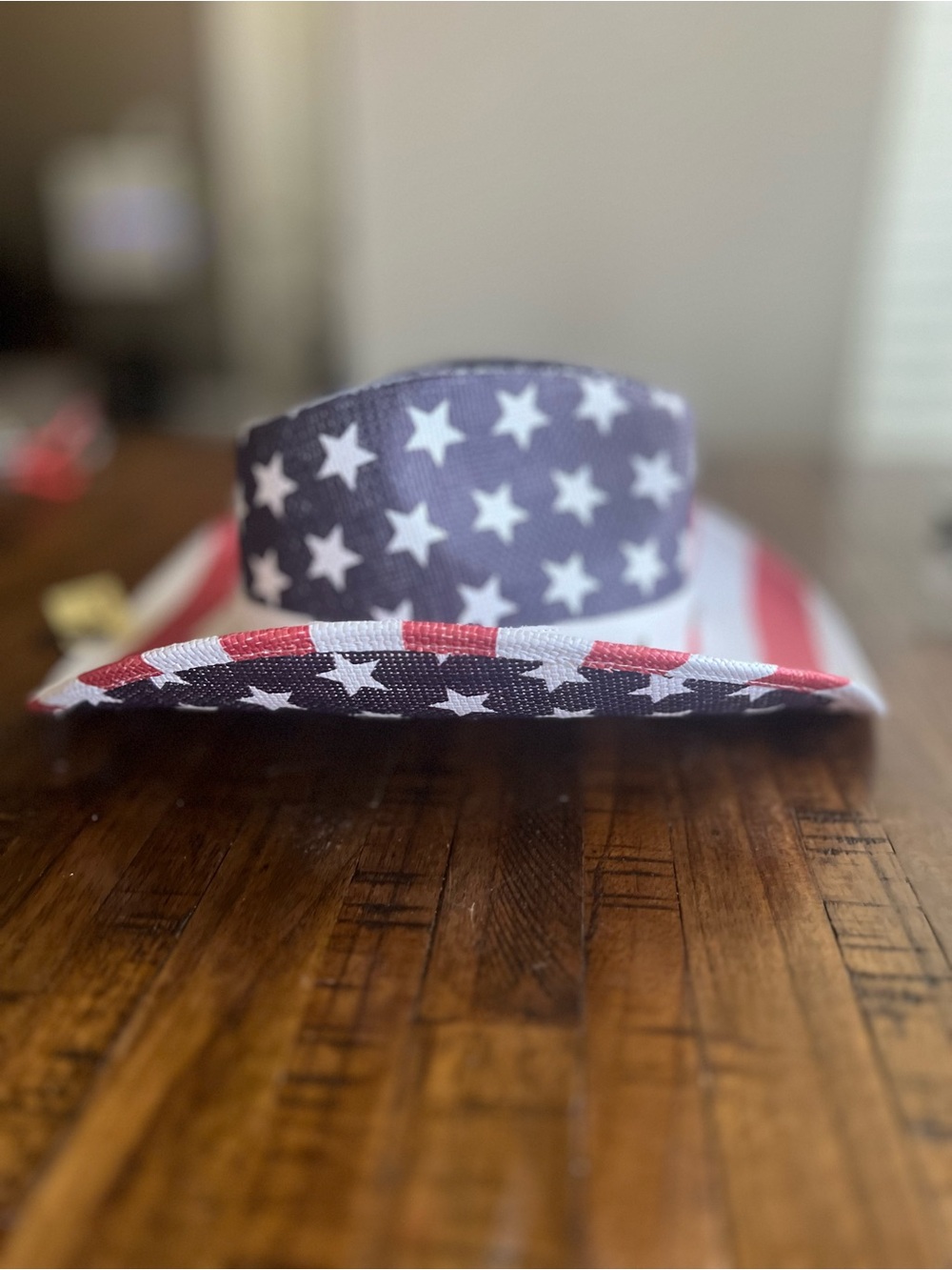 4TH OF JULY American Flag Cowboy Hat - Red, White & Blue - Picture 3 of 7